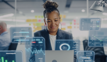 Laptop mit Projektionstechnologien