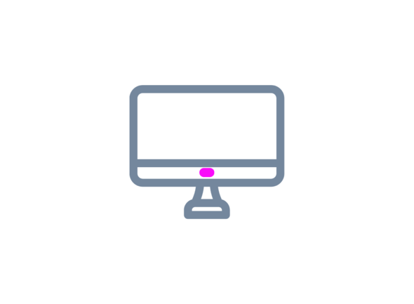 PC | © Atlantik Elektronik GmbH PC Icon pink und grau für Qualcomm AI Hub | © Atlantik Elektronik GmbH