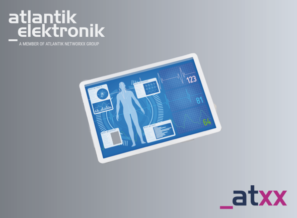 Tablet zur Patientenüberwachung | © Atlantik Elektronik GmbH Tablet für das Gesundheitssystem | © Atlantik Elektronik GmbH