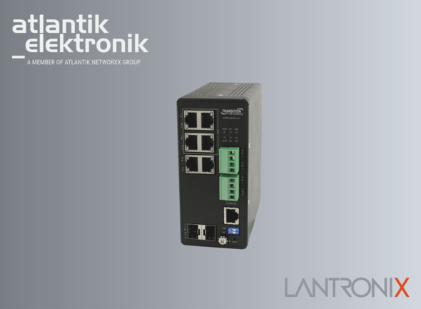 Lantronix SISPM1040-362-LRT Managed Hardened Gigabit Ethernet POE+ Switch