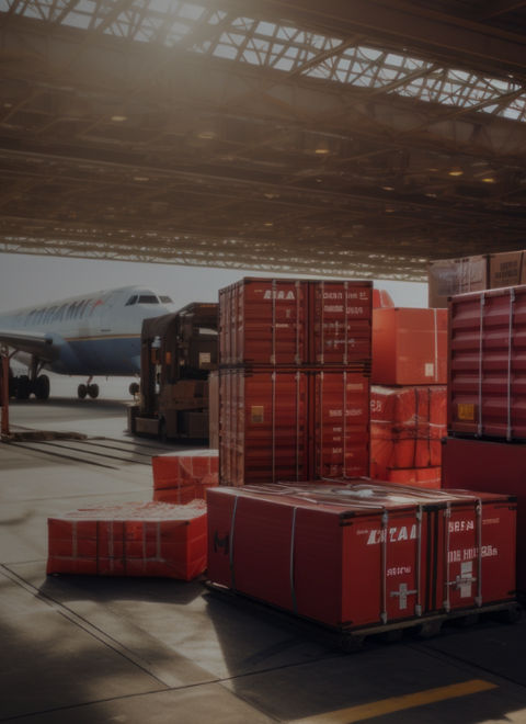 Smart Logistik Headerbild | © Lagerhalle und Flugzeug Atlantik Elektronik GmbH | © Lagerhalle und Flugzeug