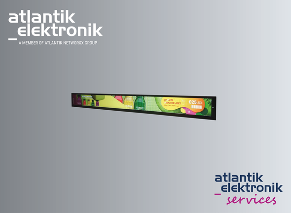 In-Cell Touch Shelf Display | © Atlantik Elektronik GmbH In-Cell Touch Regal Display von Atlantik Services | © Atlantik Elektronik GmbH