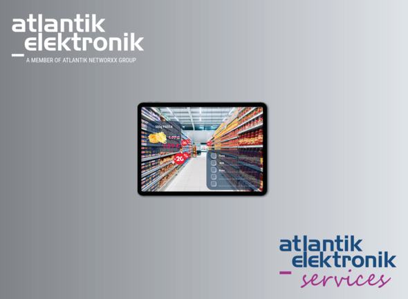 Einkaufswagendisplay | © Atlantik Elektronik GmbH ODM Komplettlösung von Atlantik Services | © Atlantik Elektronik GmbH
