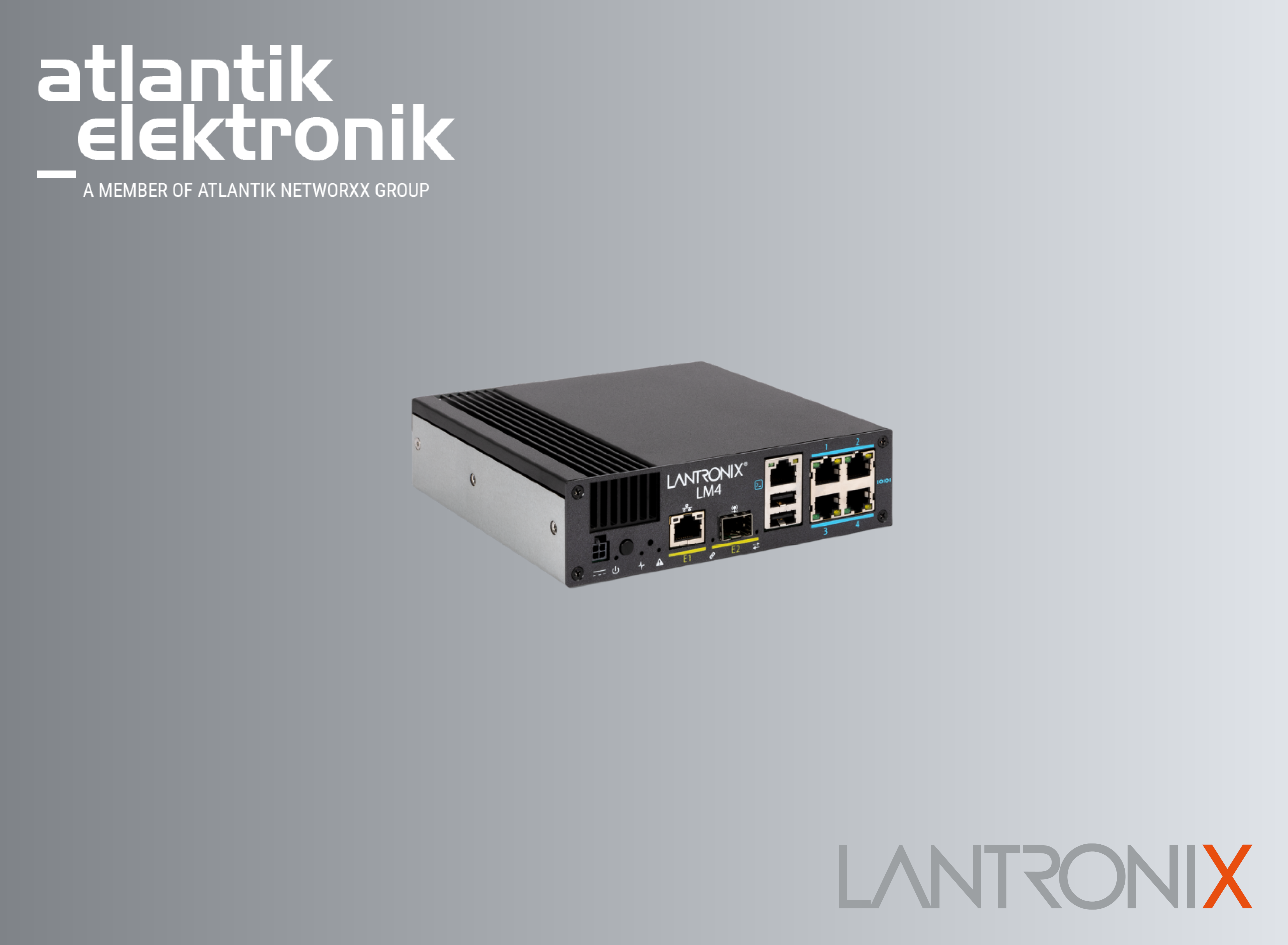 Lantronix LM4 AI-Driven OOBD Advanced Console Server | © Atlantik Elektronik GmbH