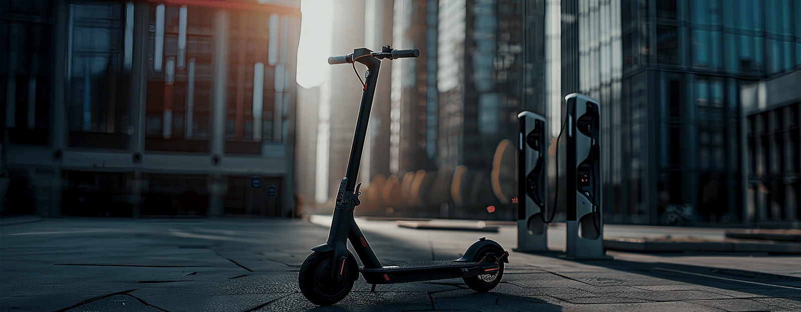 Picture of an E-Scouter in a modern city | © Atlantik Elektronik GmbH