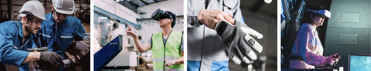 Industrial workers using XR/VR technologies to assist with training, maintenance, and operation. | © Atlantik Elektronik GmbH