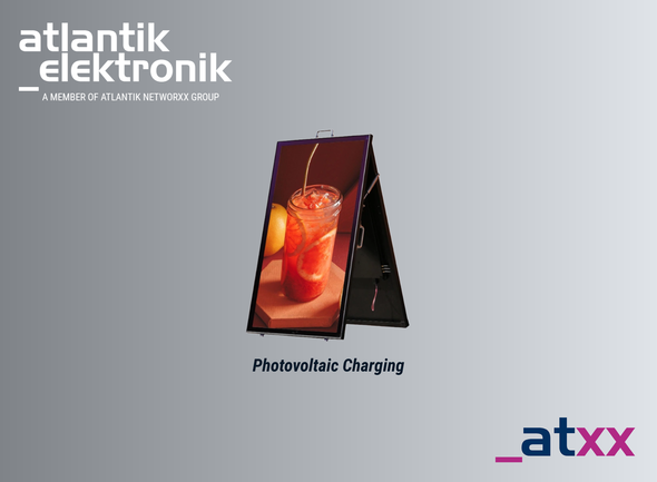 43“ Solarstrom Digital Signage für den Außenbereich | © Atlantik Elektronik GmbH 43“ Solarstrom Digital Signage für den Außenbereich von _ATXX | © Atlantik Elektronik GmbH