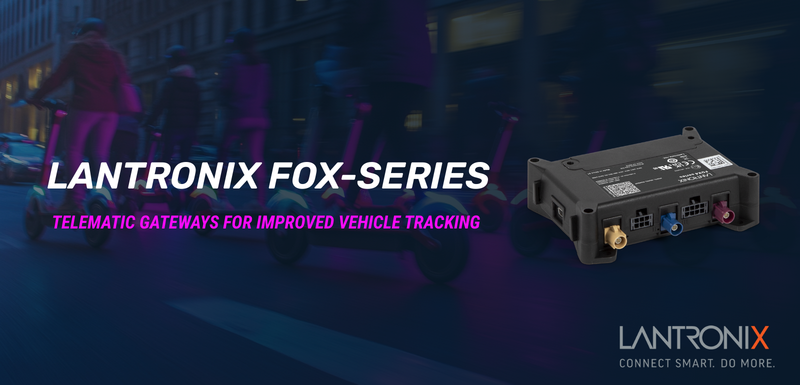 Telematics gateway for optimized vehicle tracking from Lantronix | © Atlantik Elektronik GmbH